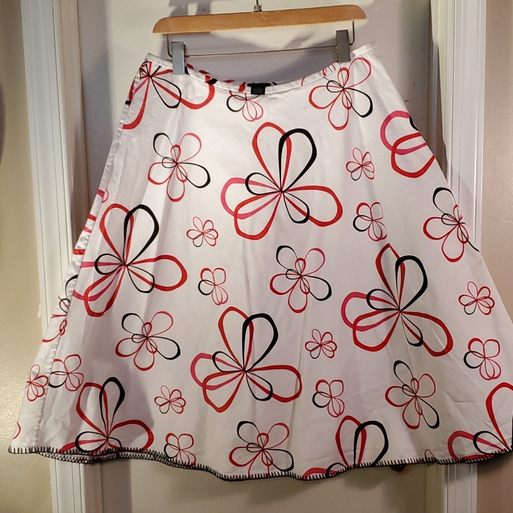 Below the knee a-line skirt